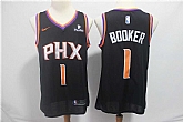 Suns 1 Devin Booker Black Nike Swingman Jersey,baseball caps,new era cap wholesale,wholesale hats